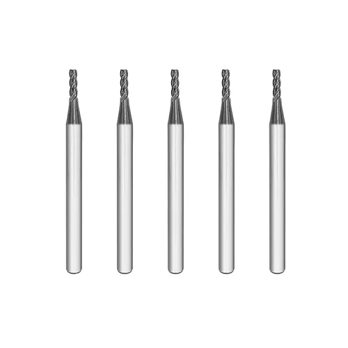 Miniatura 11 de SPEED TIGER Fresa de extremo cuadrado de carburo micrograno - 4 ranuras - ISE7/64 4T (5 piezas, 7/64") - para fresado de aleaciones de acero, acero