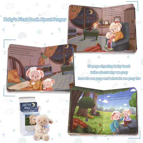 Miniatura 4 de MyMateZoe Regalos de bautismo para niños, gran conjunto de regalos de bautizo, dedicación y bautismo para niños y bebés recién nacidos, incluye