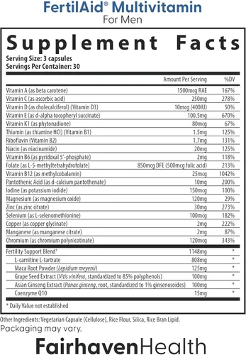 Miniatura 2 de FertilAid para hombres y MotilityBoost Combo, vitaminas prenatales y suplemento de fertilidad masculina para apoyar el recuento y la motilidad