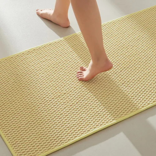 Miniatura 119 de TYUU Alfombras de Baño Antideslizantes Lavables, Tapete de Baño Súper Absorbente Delgado de Pila Baja para Secar Rápido, Alfombra de Baño Pequeña