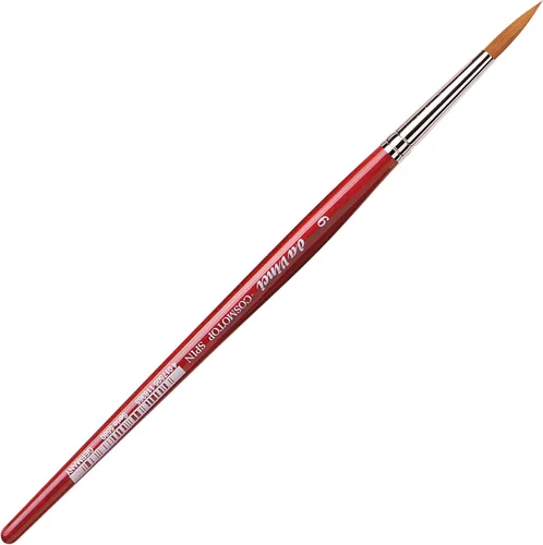 Miniatura 16 de da Vinci Watercolor Series 5580 CosmoTop Spin Pincel de Pintura, Redondo Sintético con Mango Rojo