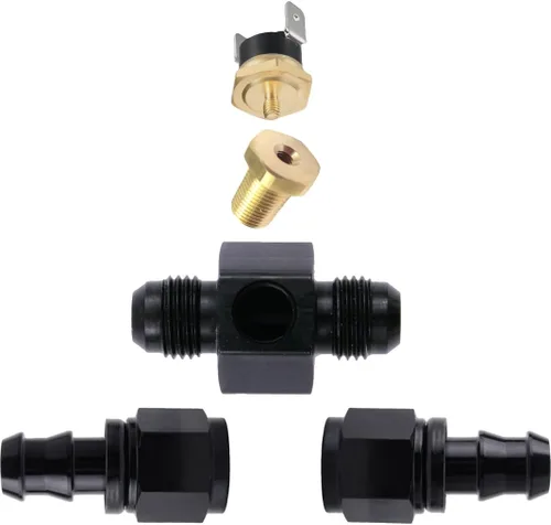 Miniatura 3 de Enfriador de aceite de transmisión de motor de 11 pulgadas, ventilador de refrigeración eléctrico de 6 pulgadas y kit de cableado de interruptor