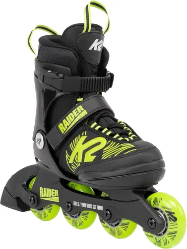 K2 Raider Negro-Lima Patines en línea ajustables para niños