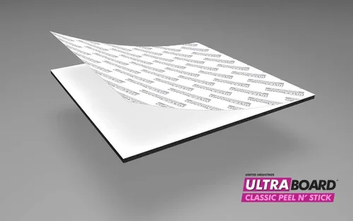 UltraBoard™ Classic Peel N' Stick - Placa de montaje de núcleo de espuma de poliestireno autoadhesiva de 3/16 pulgadas de grosor o soporte de