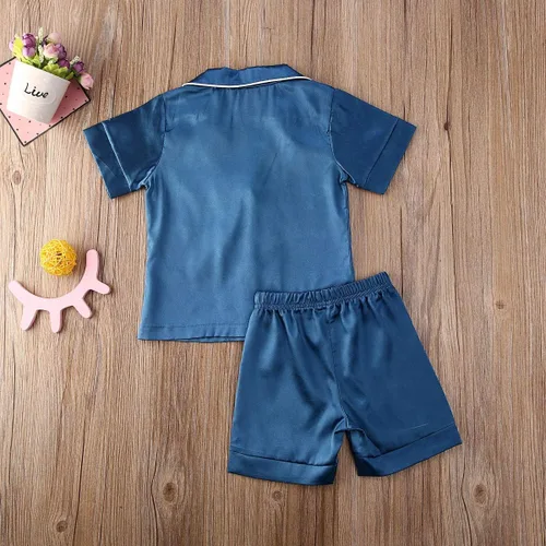 Miniatura 73 de Conjunto de pijama de manga larga con botones para niña pequeña, conjunto de ropa de dormir