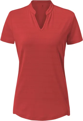 Miniatura 63 de Gopune Polo de golf con cuello en V para mujer, sin cuello, manga corta, ligera, de secado rápido, camisetas de tenis para correr