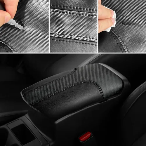 Miniatura 4 de Funda para reposabrazos para Nissan Rogue 2014-2020 y Nissan Rogue Sport 2017-2022 antiarañazos de cuero central para consola central y reposabrazos