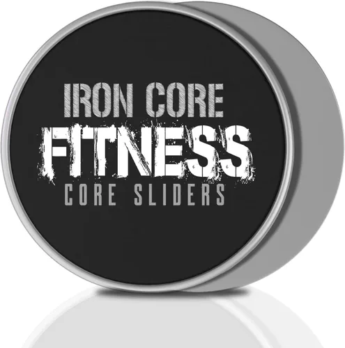 Miniatura 10 de Iron Core Fitness 2 discos deslizantes de doble cara, deslizadores de núcleo Ultimate Core Ab Fitness Trainer. Equipo de entrenamiento abdominal
