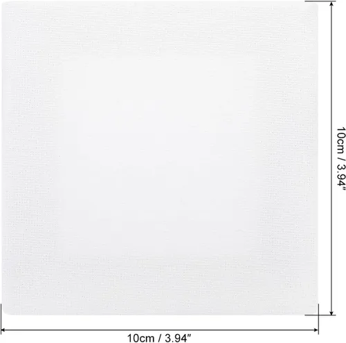 Miniatura 2 de PATIKIL Paneles de lienzos de pintura para pintura, paquete de 3 paneles cuadrados de madera de 4 x 4 pulgadas, paneles de arte en blanco estirados