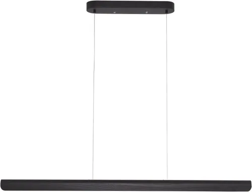 Miniatura 12 de Lámpara colgante lineal natural de madera maciza de 3 luces, moderna lámpara colgante LED regulable, candelabro para mesa de comedor, isla