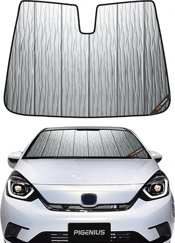 Miniatura 19 de Pigenius Parasol de parabrisas para Honda Civic Coupe 2006-2011, reversible plateado/negro