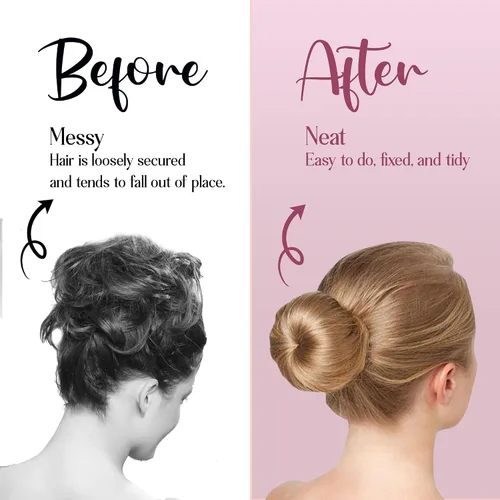 Miniatura 6 de Andlane - Máquina para hacer moños de cabello con torsión francesa para mujer (1 marrón, 1 marrón oscuro)