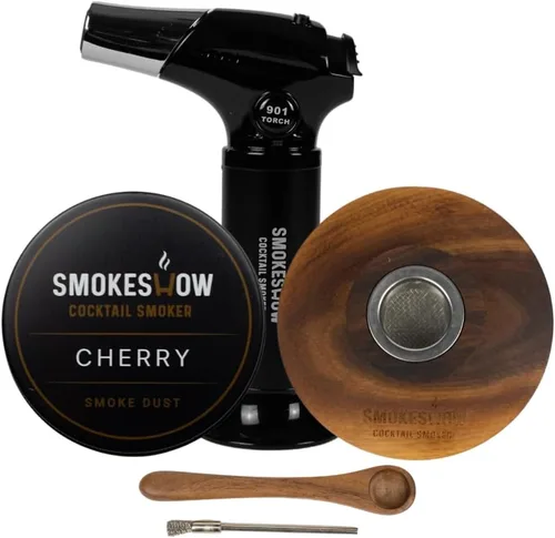 Miniatura 7 de Smokeshow Cocktail Smoker Paquete con antorcha de cocina, un sabor de virutas de madera de manzana (sin butano incluido)