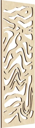 Miniatura 111 de 9 3/8"W x 24 3/8"H x 1/4"T Northfield Decorativos Paneles de Pared de Madera Calado, Abedul