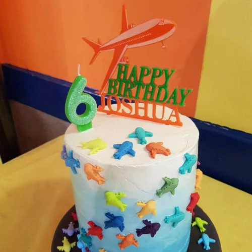 Miniatura 7 de Decoración personalizada para pastel de avión con nombre y edad, decoración de pastel de cumpleaños de aviación personalizada, decoración de fiesta