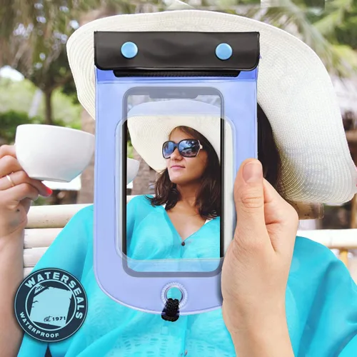 Miniatura 4 de WaterSeals - Bolsa impermeable de triple sellado + bolsa seca para teléfono celular o tableta, ideal para kayak, canoa, piscina, playa, Claro, Bolsa
