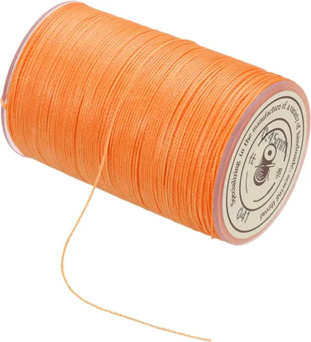 Miniatura 80 de MECCANIXITY Cordón encerado de poliéster encerado de 0.020 in, cuerda de cera de 175 yardas para hacer pulseras, collares, cuentas, joyería y Negro
