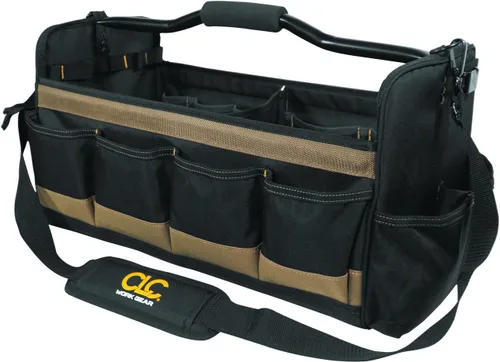 Miniatura 5 de Custom Leathercraft WORK GEAR 1579 - Caja de herramientas de cara suave, 20 pulgadas, parte superior abierta, 27 bolsillos
