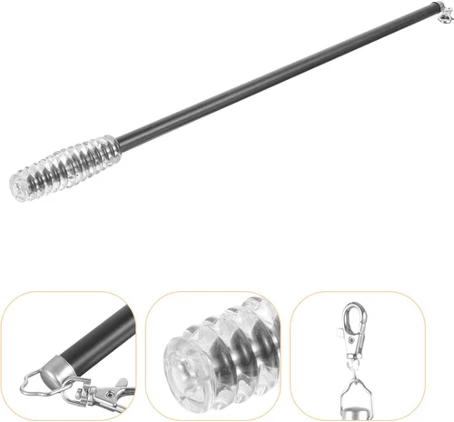 Miniatura 8 de Barra de cortina moderna con mango de cortina de 21 pulgadas, barra de cortina de aluminio de 21 pulgadas, barra de cortina para cortinas, barra