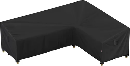 Miniatura 13 de iBirdie Funda para sofá modular de exterior, para 85 x 85 pulgadas, 84 x 84, 83 x 83, 82 x 82, en forma de L, para sofá de patio, impermeable, a