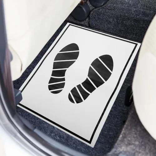 Miniatura 6 de 25 alfombrillas de papel desechables para automóviles y vehículos, alfombrillas de papel desechables para detalles de automóviles, cubiertas