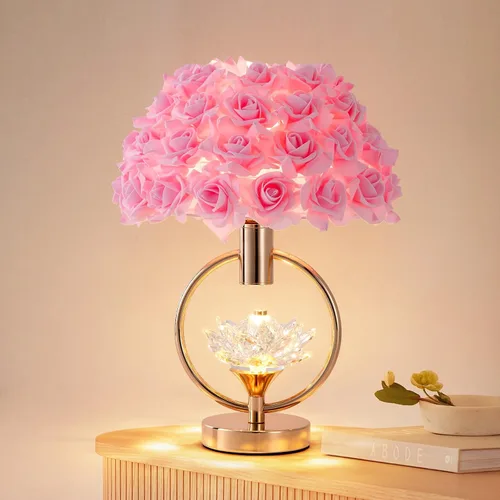 Miniatura 16 de ZYLEIESENBAO - Lámpara de pluma blanca con textura de piel de mesa H16'' Moderna lámpara de escritorio de princesa con trípode, luz esponjosa