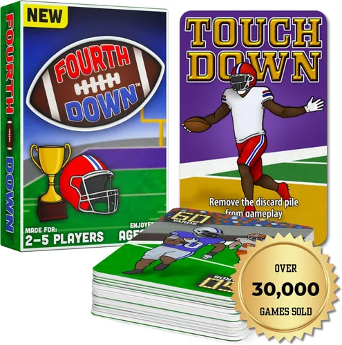 Miniatura 2 de Fourth Down Juego de cartas de fútbol para niños y familias Juego deportivo de ritmo rápido para niños de 8 a 12 años Regalo de cumpleaños