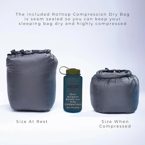 Miniatura 12 de Outdoor Vitals Summit - Saco de dormir de más de 800 libras de potencia de relleno ultraligero para mochilero, saco de dormir ligero para senderismo