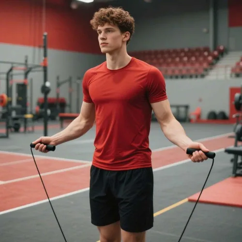 Miniatura 5 de Cuerda de saltar, cuerdas de saltar ajustables para fitness, para mujeres, hombres y niños, sin enredos, cuerda de salto de velocidad rápida