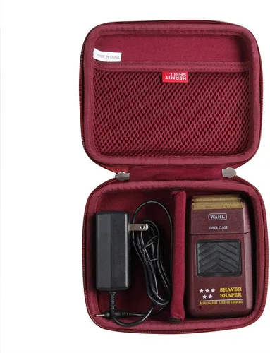 Hermitshell Estuche rígido de viaje para afeitadora Wahl Professional 5 Star Series WA8061-100 (granate)