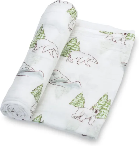 Miniatura 14 de LollyBanks Manta para Envolver, Mantas de Muselina 100% Algodón para Niños y Niñas, Manta de Recepción para Recién Nacido Grande de 47 x 47