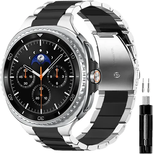 Miniatura 19 de GOLDTOLUCK No Gap Stainless Steel Band Compatible with Samsung Galaxy Watch 8 7 6 5 4 Classic FE Pro Ultra 40mm 44mm 46mm 43mm 47mm 45mm 42mm