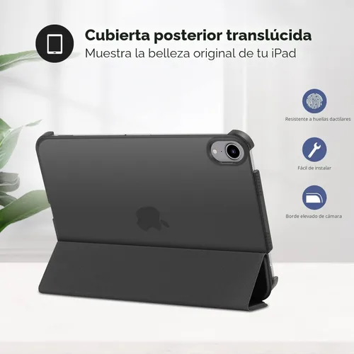 Miniatura 3 de ProCase Funda inteligente para iPad mini 7 A17 Pro 2024/iPad Mini 6 2021 8.3 pulgadas iPad mini 7ª/6ª generación, cubierta trasera dura para iPad