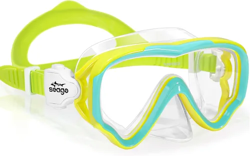 Miniatura 8 de Seago Gafas de natación para niños, máscara de buceo para jóvenes (5-15), antivaho 180° visión clara