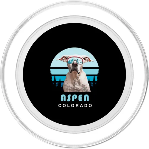 Miniatura 2 de Dogo Argentino Winter Ski Aspen Colorado Dog Lover PopSockets MagSafe PopGrip for iPhone