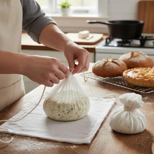 Miniatura 2 de Boao Estopilla de 35 x 156 pulgadas, 328.1 ft de cordel de cocina reutilizable sin blanquear tela de algodón con hilo de cocina 1/4 cono de algodón