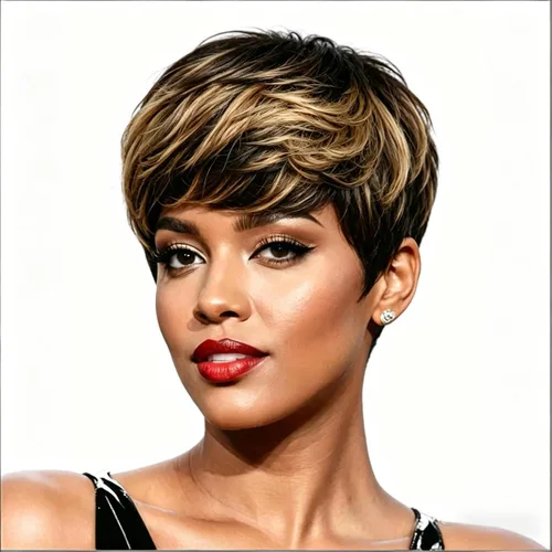 Miniatura 15 de Pelucas Honey Blonde sin pegamento para usar y quitar, pelucas de cabello humano cortas con corte Pixie para mujeres, peluca de cabello humano corta