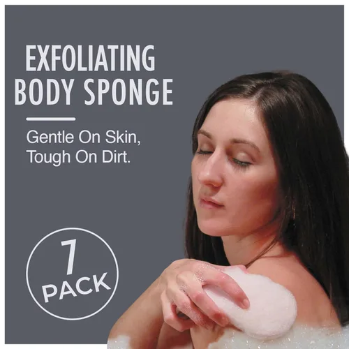 Miniatura 3 de HartFelt Esponja de baño Esponja corporal suave exfoliante para piel muerta Limpiador de baño sin químicos para el cuerpo Limpia la piel