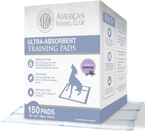 Miniatura 10 de American Kennel Club Almohadillas de entrenamiento para cachorros, 150 unidades, aroma a hierba recién cortada, almohadillas absorbentes a prueba