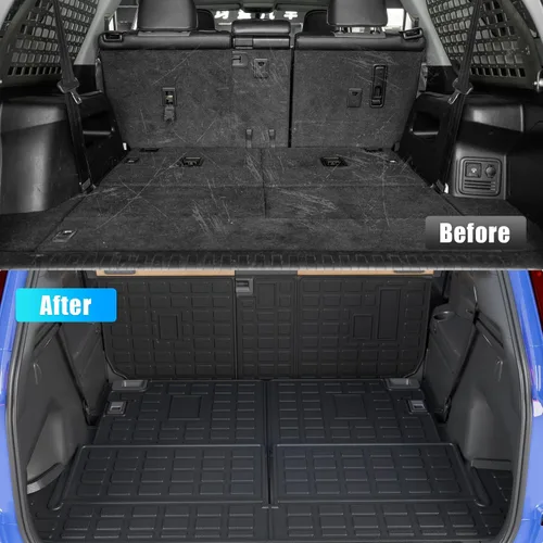 Miniatura 2 de Tapete de carga compatible con Toyota 4 Runner 2010-2024 de 7 asientos, tapete de carga para maletero, protector de asiento trasero de TPE 2023