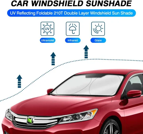 Miniatura 25 de KUST Parasol para parabrisas para Ford Escape 2020-2025 2026, accesorio personalizado, protector de ventana plegable, bloquea los rayos UV, visera
