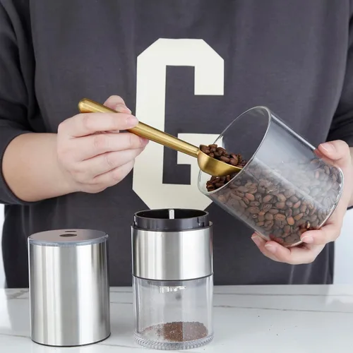 Miniatura 8 de Easyworkz Diego - Cafetera de café expreso para estufa, 6 tazas de 10 onzas, con mango largo hueco de acero inoxidable, cuchara medidora de 0.27