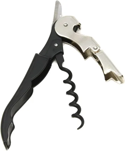 Sacacorchos de metal para camareros profesional todo en uno abridor de botellas de vino cortador de láminas