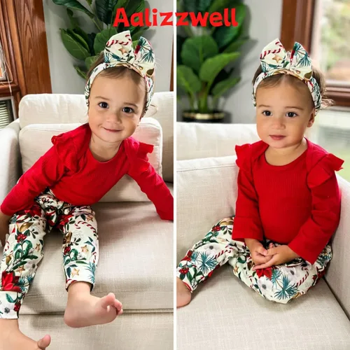 Miniatura 148 de Aalizzwell Conjunto de mameluco acanalado para bebé recién nacido prematuro para otoño e invierno