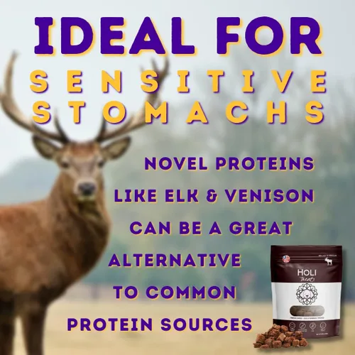 Miniatura 2 de HOLI Elk & Venison - Golosinas liofilizadas para perros, totalmente naturales y capturadas en la naturaleza, fortificadas con vitaminas y minerales