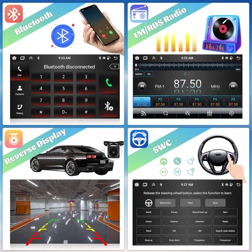 Miniatura 7 de [8 núcleos 6+128G] Android 15 Radio para Toyota Camry 2001-2006, 9 pulgadas 1280 * 720 pantalla táctil estéreo de coche con Carplay Android