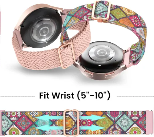 Miniatura 5 de Delidigi Bandas elásticas compatibles con Samsung Galaxy Watch 7/6/5/4 de 1.575 pulgadas, 1.732 pulgadas, Watch 6 Classic de 1.732 pulgadas, Watch 5