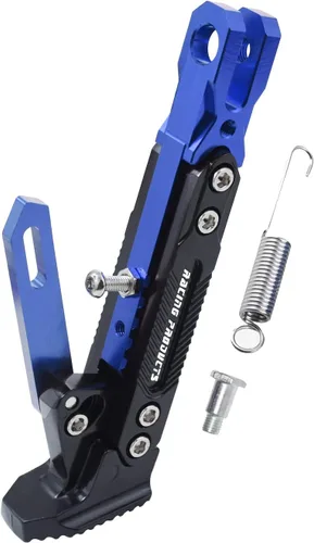Miniatura 9 de Caballete de motocicleta universal ajustable con soporte lateral para pie, caballete de estacionamiento para motocicleta eléctrica, soporte lateral
