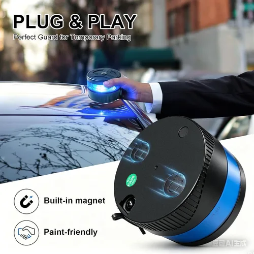 Miniatura 2 de Luz de baliza inalámbrica magnética, luces estroboscópicas LED recargables USB-C para camión, mini luz de advertencia de seguridad de emergencia