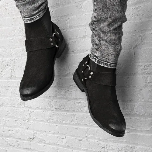 Miniatura 8 de Mezcalero Botas Chelsea de gamuza para hombre con elásticos laterales - Sandro